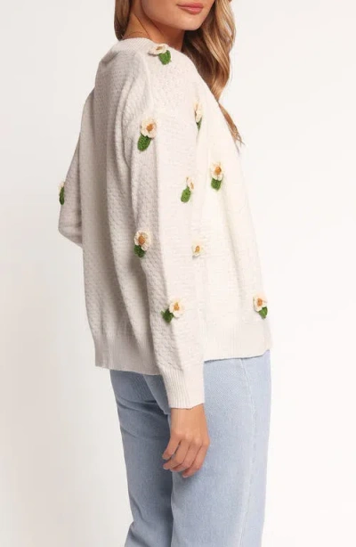 Petal And Pup Petal & Pup Jazzie Floral Cardigan In White