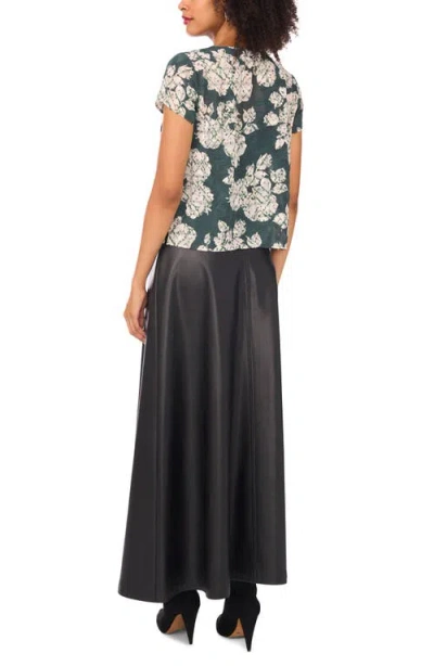 Vince Camuto Cap Sleeve Cowl Neck Top In Green