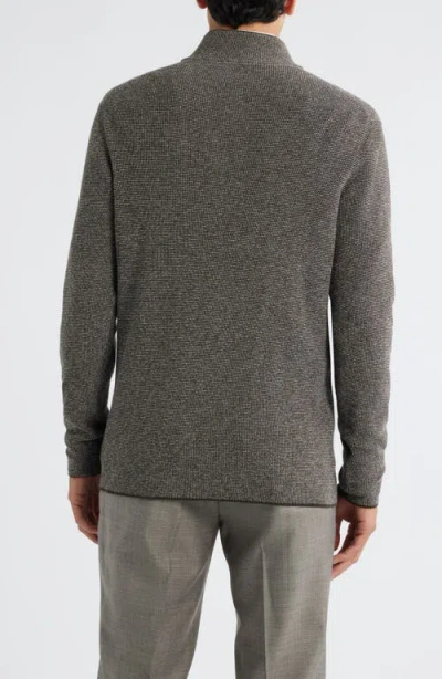 Jack Victor Daulac Quarter Zip Pullover In Gray