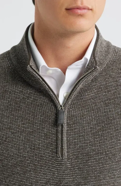 Jack Victor Daulac Quarter Zip Pullover In Gray