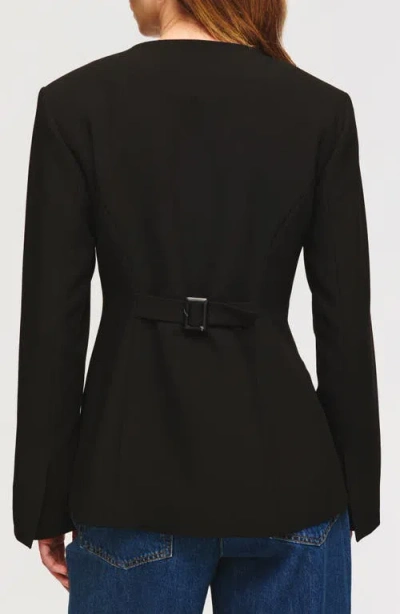 Aligne Daphne Collarless Jacket In Black