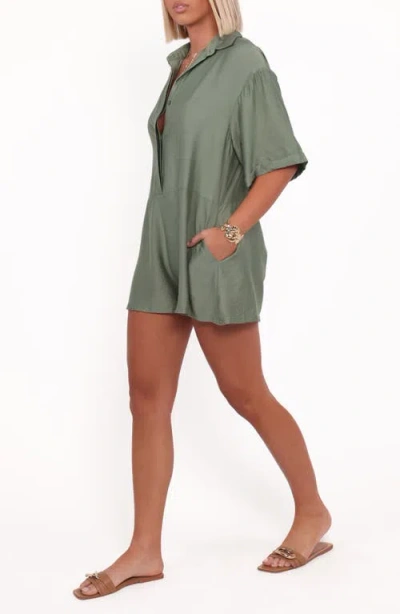 Petal And Pup Petal & Pup Kiya Romper In Green
