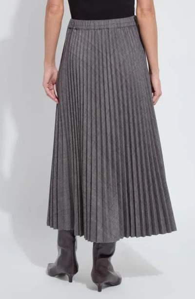 Lyssé Pierra Ponte Pleated Midi Skirt In Grey In Gray