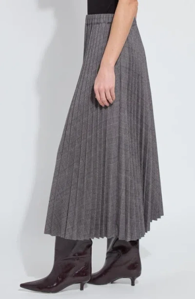 Lyssé Pierra Ponte Pleated Midi Skirt In Grey In Gray