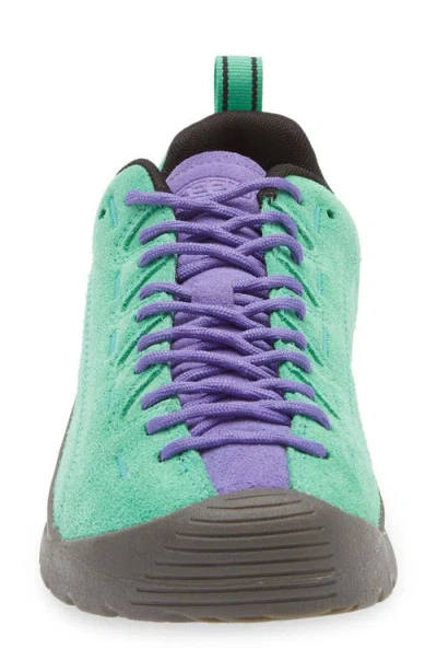 Keen Woman Sneakers Green Size 7 Leather In Blue