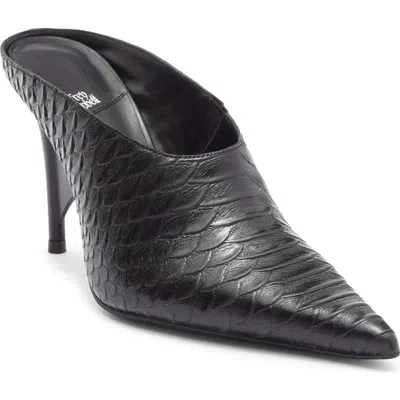 Jeffrey Campbell Vader Pointed Toe Mule In Black