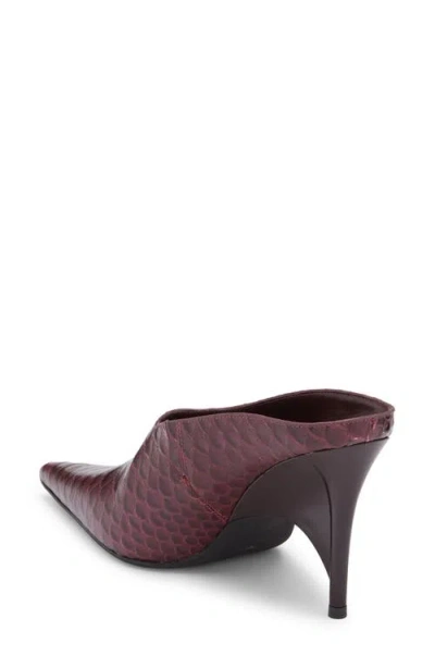 Jeffrey Campbell Vader Pointed Toe Mule In Burgundy