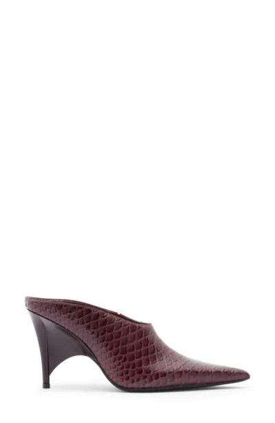 Jeffrey Campbell Vader Pointed Toe Mule In Burgundy