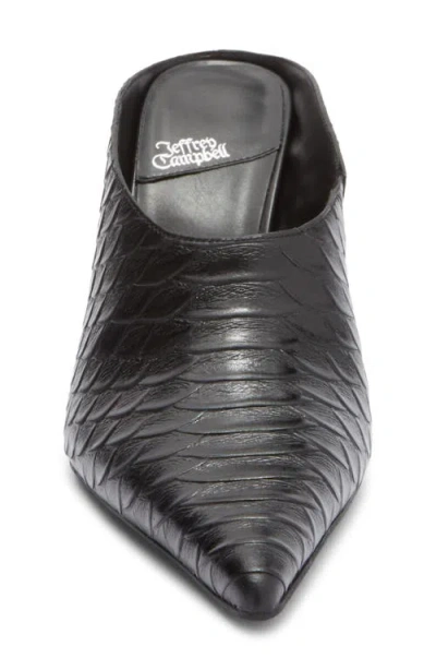 Jeffrey Campbell Vader Pointed Toe Mule In Black