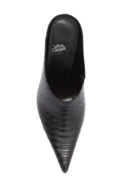 Jeffrey Campbell Vader Pointed Toe Mule In Black