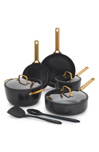 Greenpan Reserve Pro 10-piece Ceramic Nonstick Cookware Set In Black