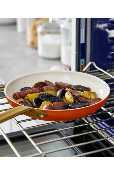 Greenpan Reserve Pro 10-piece Ceramic Nonstick Cookware Set In Orange