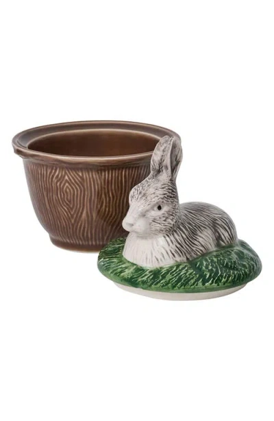 Juliska Forest Walk Rabbit Bowl With Lid In Brown