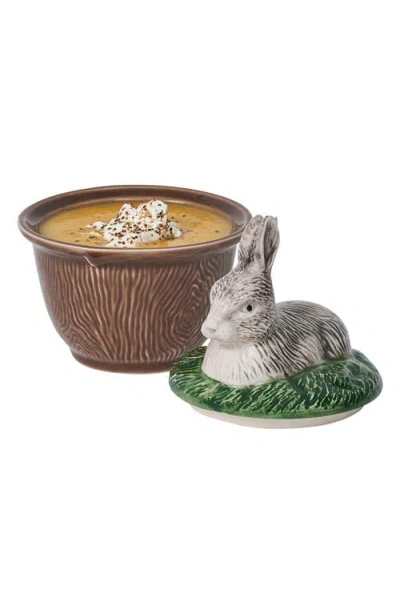 Juliska Forest Walk Rabbit Bowl With Lid In Brown