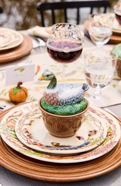 Juliska Forest Walk Duck Bowl With Lid In Brown