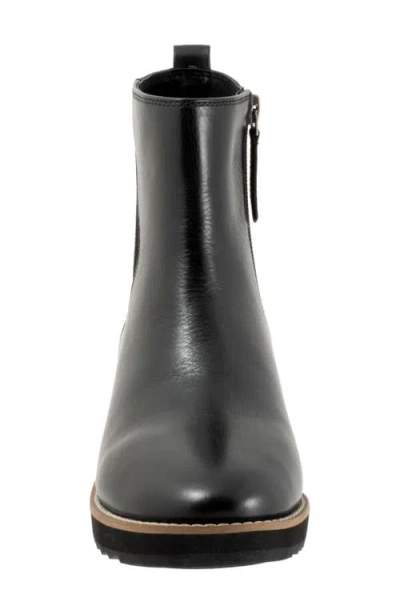 Trotters Wynona Platform Wedge Bootie In Black