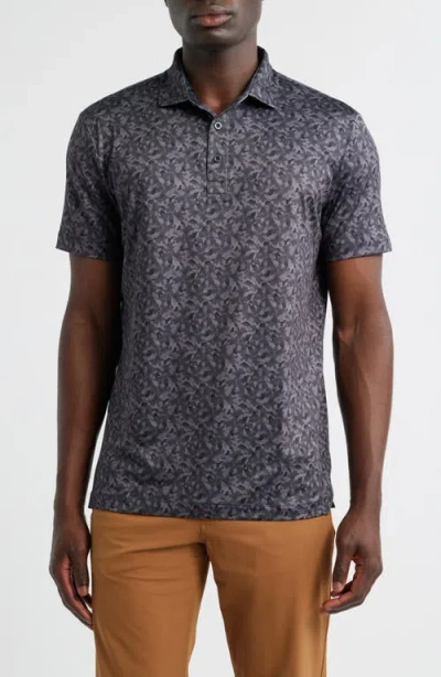 Redvanly Haskell Camouflage Performance Polo In Gray