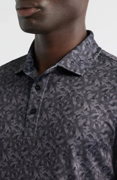 Redvanly Haskell Camouflage Performance Polo In Gray