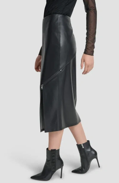 Dkny Women's Side Zip Pencil Midi Skirt In Black