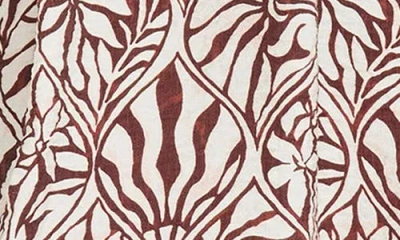 The Good Journey Print Empire Waist Minidress In Gold