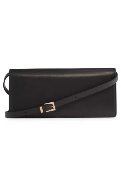 Tom Ford Black Leather Crossbody Bag In Black