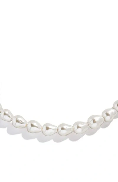 Baublebar Ondine Pearl Collar Necklace In White