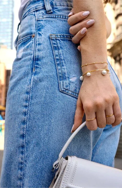 Baublebar Madeline Imitation Pearl Bracelet In Gold