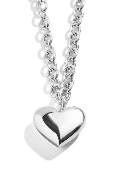 Baublebar Millie Heart Pendant Necklace In Metallic