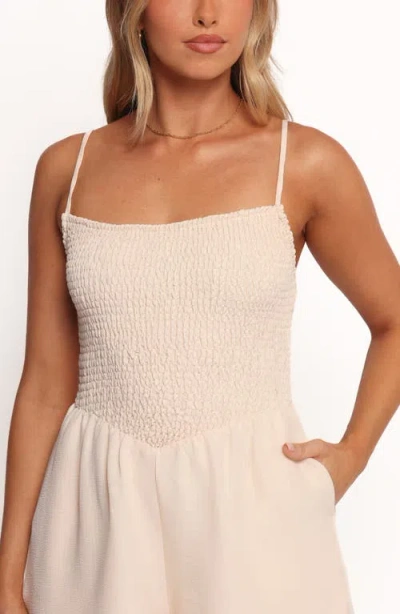 Petal And Pup Petal & Pup Alaric Smocked Romper In White