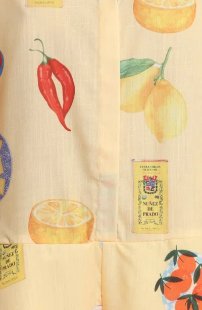 Petal And Pup Petal & Pup Sebastian Printed Romper In Neutral