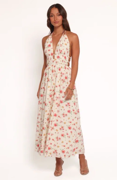 Petal And Pup Petal & Pup Wilder Floral Maxi Halter Sundress In Pink