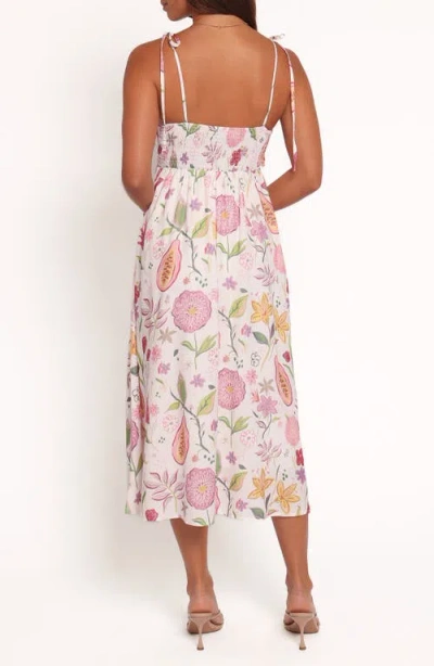 Petal And Pup Petal & Pup Stazie Floral Linen Blend Midi Sundress In Multi