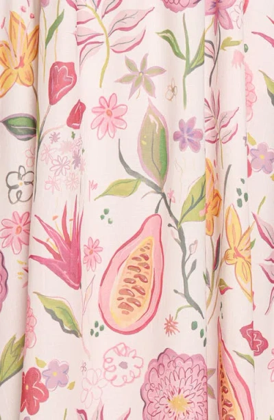 Petal And Pup Petal & Pup Stazie Floral Linen Blend Midi Sundress In Multi