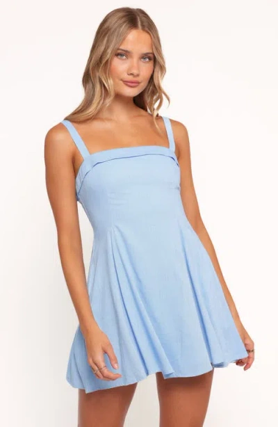 Petal And Pup Petal & Pup Caitlin Fit & Flare Minidress In Blue