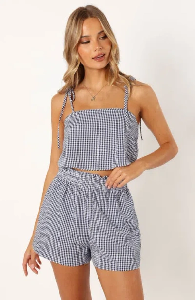 Petal And Pup Petal & Pup Callum Gingham Crop Camisole & Shorts Set In Multi