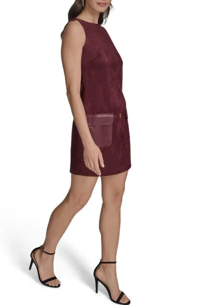 Bcbg Women's Sleeveless Boat Neck Dress In Burgundy