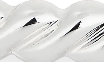 Ettika Twisted Stacking Bangle Bracelet In Silver