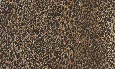 Karen Kane Metallic Knit Shirttail Top In Multi