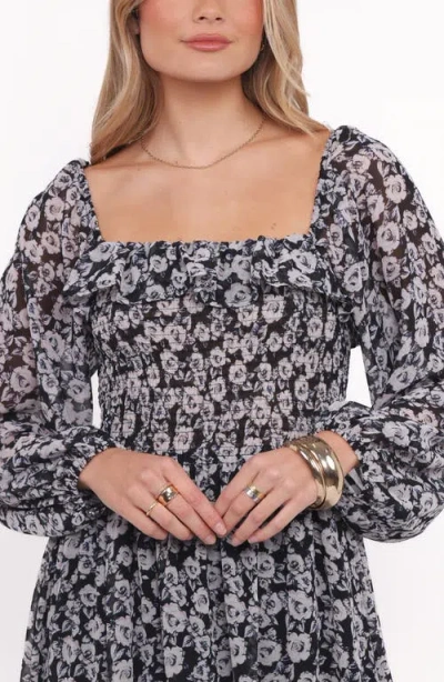 Petal And Pup Petal & Pup Faith Floral Print Long Sleeve Maxi Dress In Animal Print