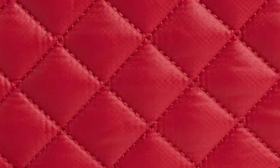 Mz Wallace Quilted Nylon Box Crossbody Bag In Red