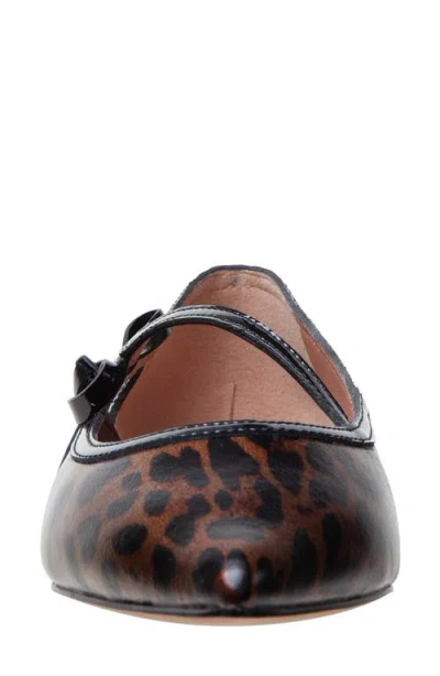 Linea Paolo Nuri Bow Pointed Toe Patent Flat In Multi