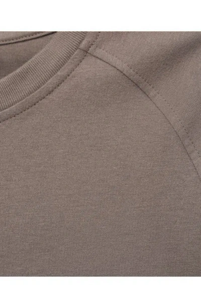 Mango Fluid Cotton Sweatshirt Coffee In Brown