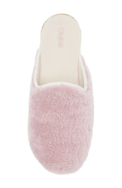 Olukai Hale Slip-on Genuine Shearling Mule In Pink