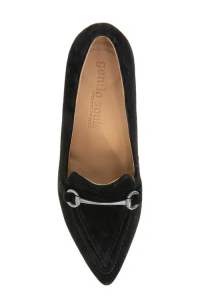Gentle Souls Women's Dionne Pointy Toe Loafers In Black