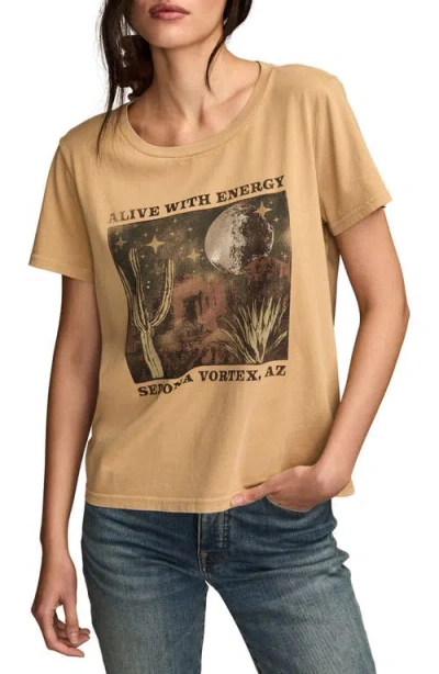Lucky Brand Women's Alive With Energy Arizona Classic Crew Neck T-shirt In Brown