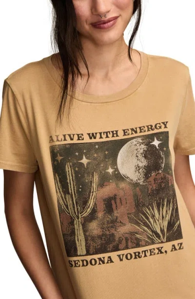 Lucky Brand Women's Alive With Energy Arizona Classic Crew Neck T-shirt In Brown