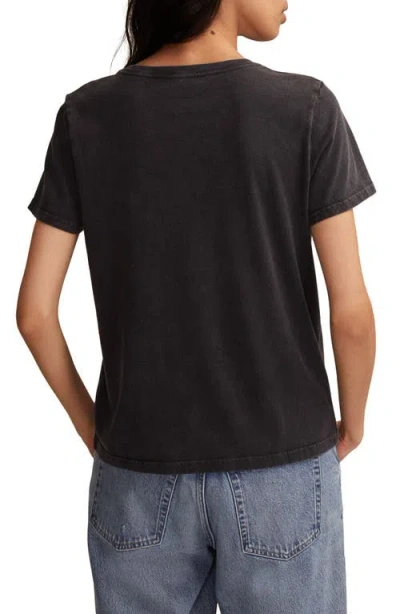 Lucky Brand Women's Grateful Dead Flower Bear Classic Crew Neck T-shirt In Black