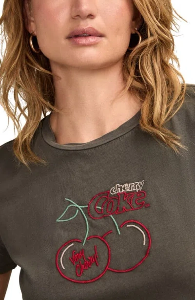 Lucky Brand Women's Very Cherry Coke Classic Crew Neck T-shirt In Brown