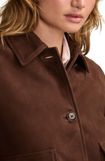 Lucky Brand Women's Suede Leather Jacket In Brown
