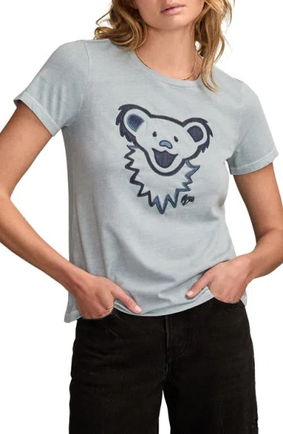 Lucky Brand Women's Grateful Dead Denim Bear Head T-shirt In Blue